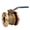 Ball valve Type: 1943B Bronze/PTFE/Graphite/FPM (FKM) Full bore Handle PN16 Flange DN15